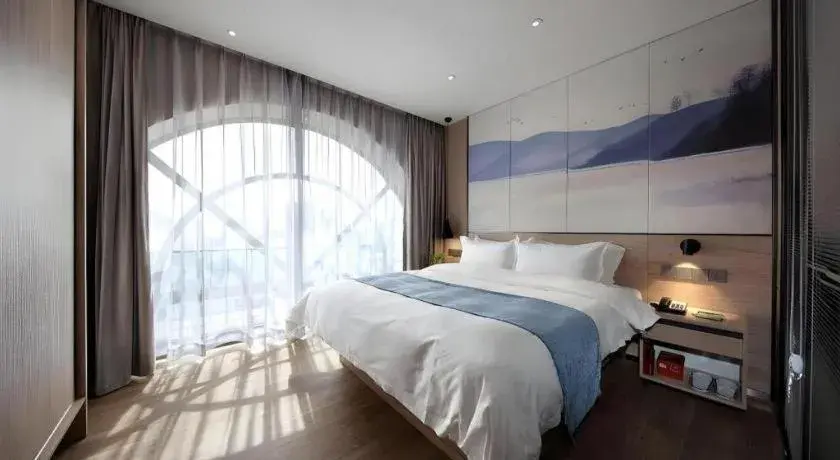 Bed in Shenzhen Hanyong Hotel Fuyong Branch Bed in Shenzhen Hanyong Hotel Fuyong Branch