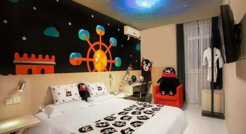 Bed in Jinjiang Inn Baotou Donghe East Railway Station