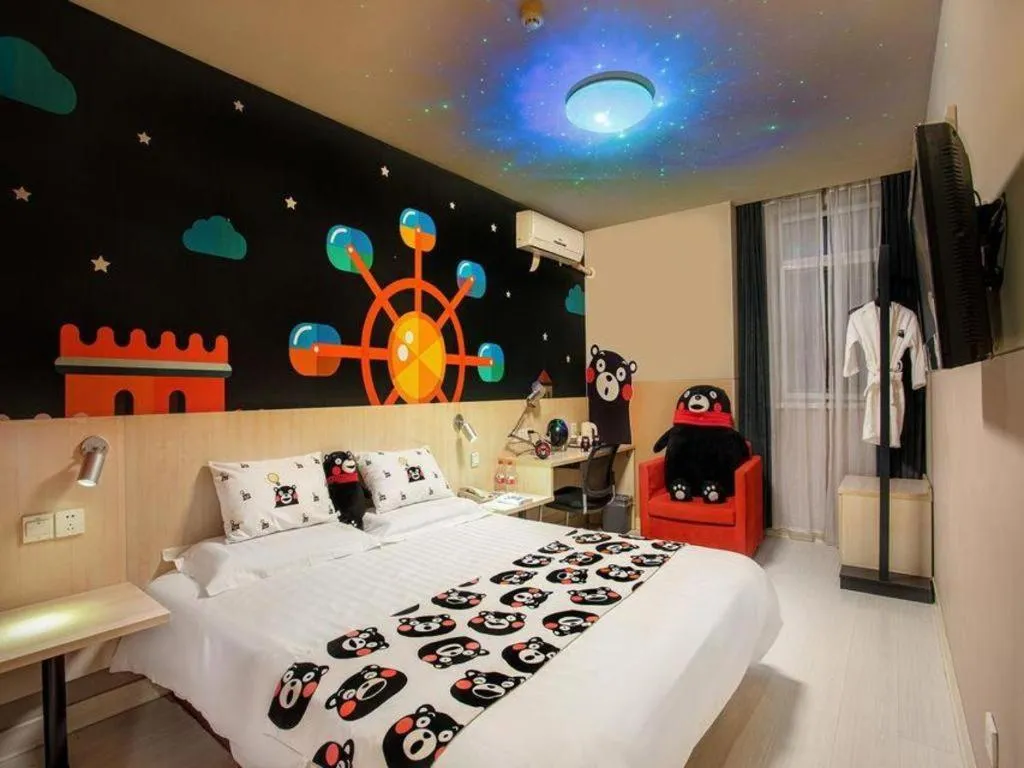 Bed in Jinjiang Inn Baotou Donghe East Railway Station