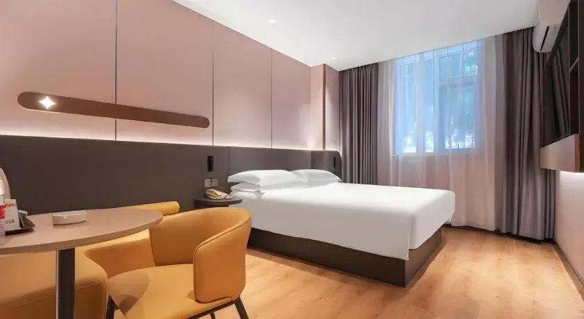 Bed in Jinjiang Inn Quanzhou West Street Kaiyuan Temple Bed in Jinjiang Inn Quanzhou West Street Kaiyuan Temple