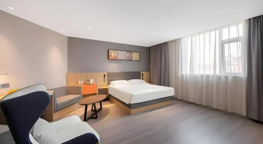 Bed in Jinjiang Inn Quanzhou West Street Kaiyuan Temple Bed in Jinjiang Inn Quanzhou West Street Kaiyuan Temple