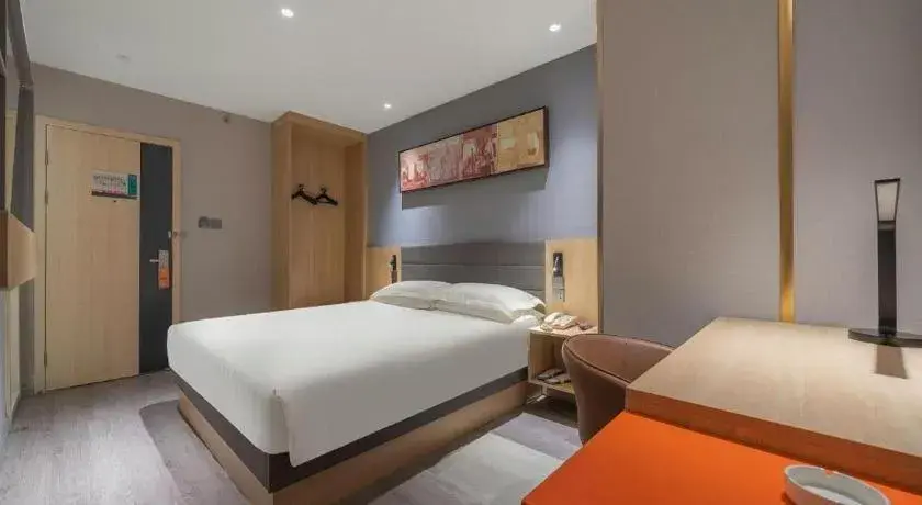 Bed in Jinjiang Inn Quanzhou West Street Kaiyuan Temple Bed in Jinjiang Inn Quanzhou West Street Kaiyuan Temple