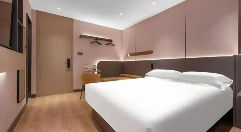 Bed in Jinjiang Inn Quanzhou West Street Kaiyuan Temple Bed in Jinjiang Inn Quanzhou West Street Kaiyuan Temple