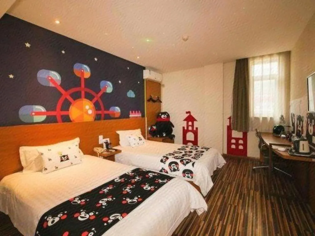 Bed in Jinjiang Inn Style Shenyang The Palace Huaiyuan Gate