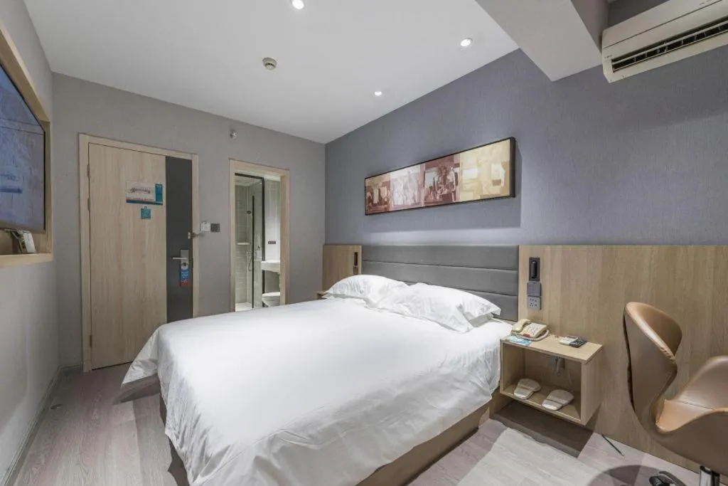 Bed in Jinjiang Inn Cixi Intime City Shanglinfang Pedestrian Street