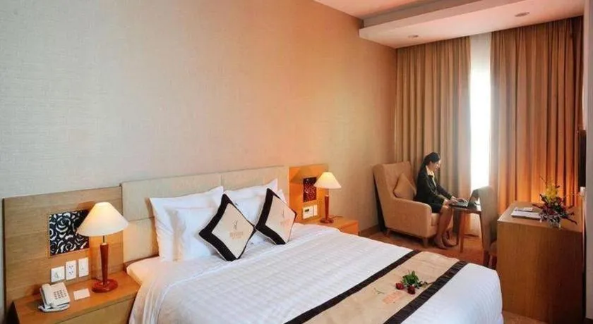 Bed in Mekong My Tho Hotel