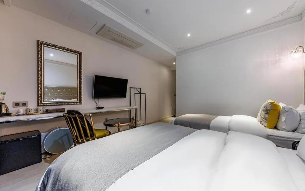 Bed in Daejeon Namoo Hotel