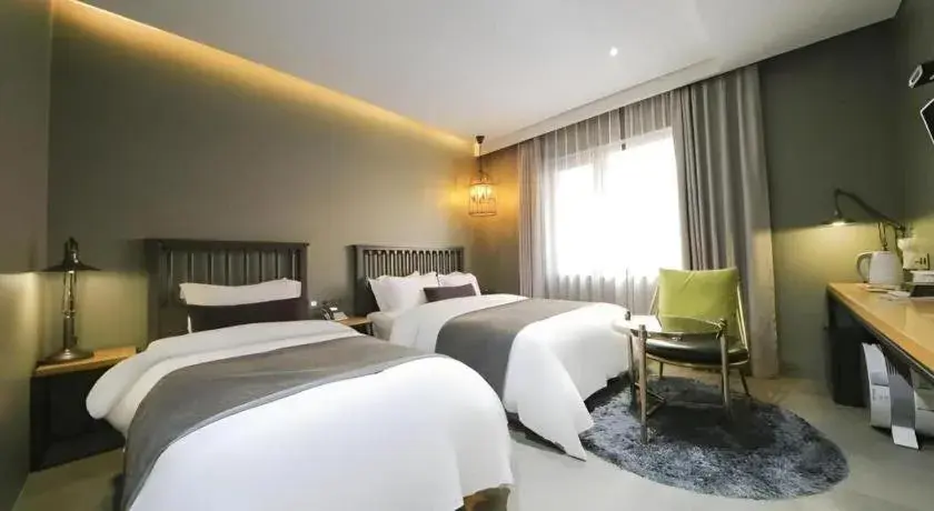 Bed in Daejeon Namoo Hotel Bed in Daejeon Namoo Hotel