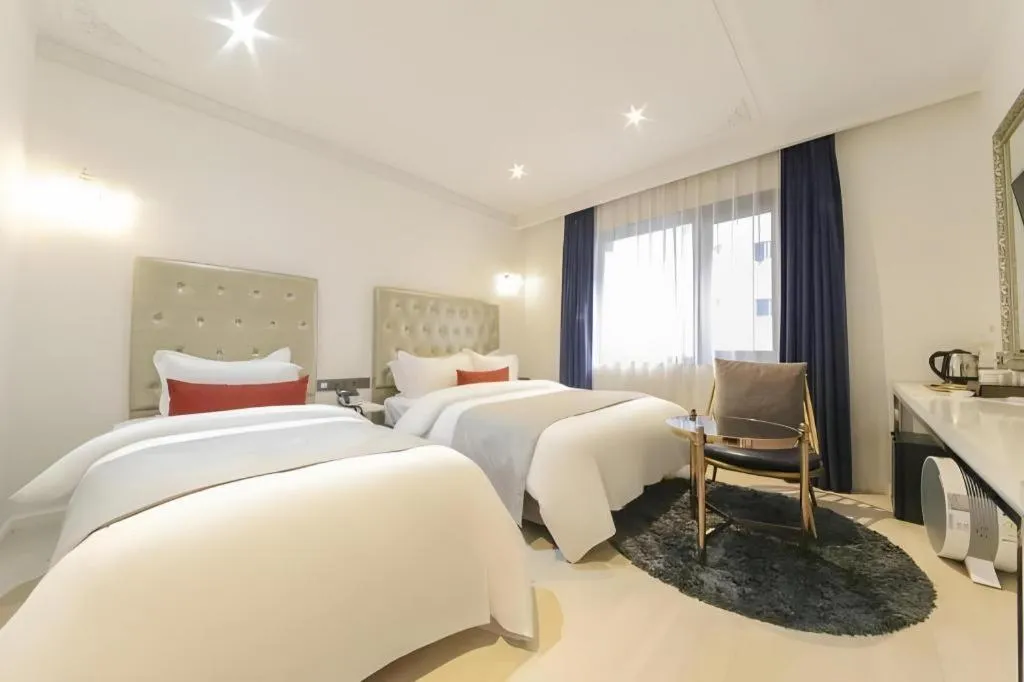 Bed in Daejeon Namoo Hotel