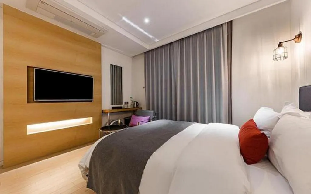 Bed in Daejeon Namoo Hotel