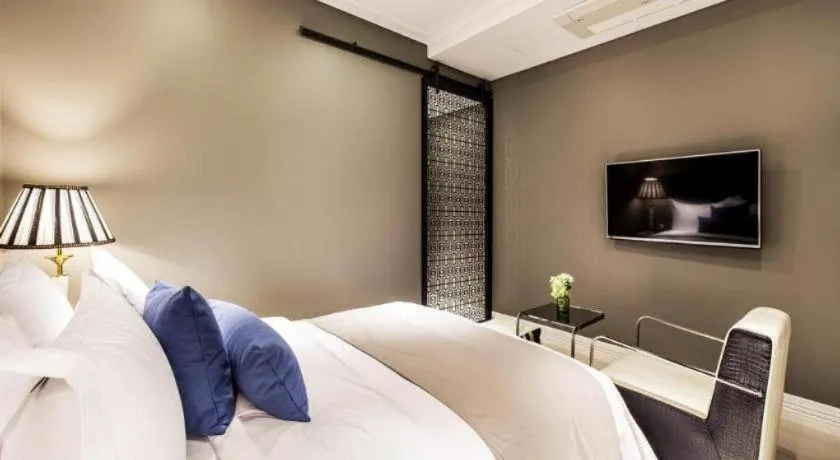 Bed in Daejeon Namoo Hotel