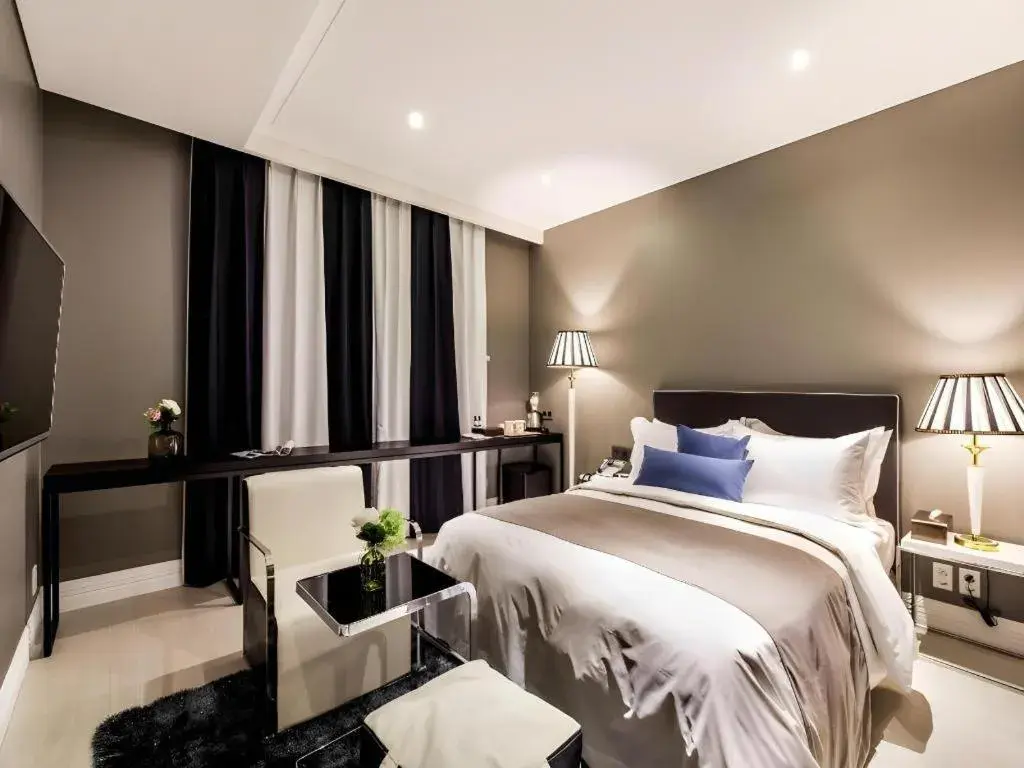 Bed in Daejeon Namoo Hotel Bed in Daejeon Namoo Hotel