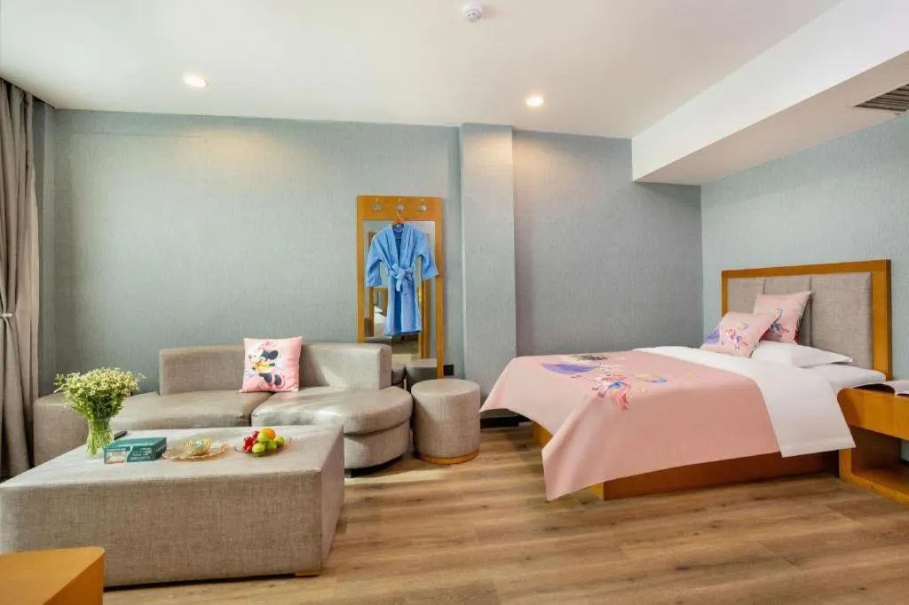 Bed in GreenTree Inn Puyang Ruifengyuan Business Hotel