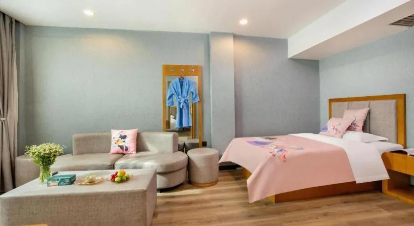 Bed in GreenTree Inn Puyang Ruifengyuan Business Hotel