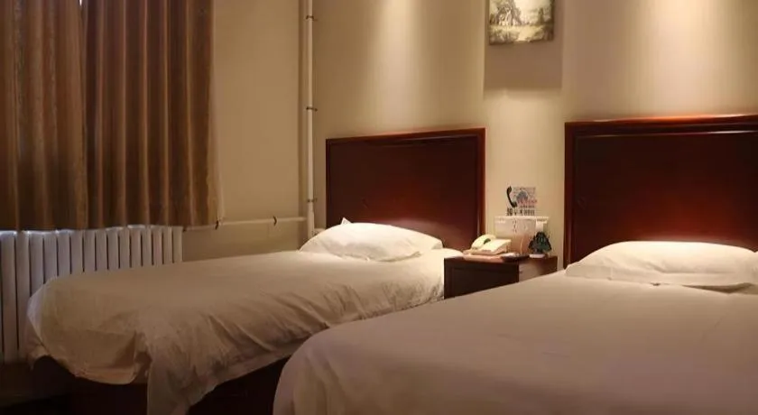 Bed in GreenTree Inn Beijing East Yizhuang District Second Kechuang Street Express Hotel