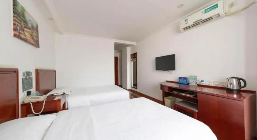 Bed in GreenTree Inn Beijing Capital Airport New International Exhibition Center Express Hotel