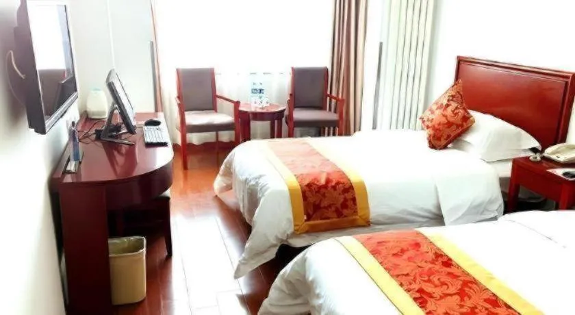 Bed in GreenTree Inn Beijing Capital Airport New International Exhibition Center Express Hotel