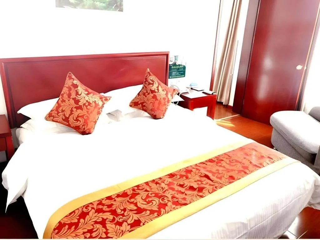 Bed in GreenTree Inn Beijing Capital Airport New International Exhibition Center Express Hotel