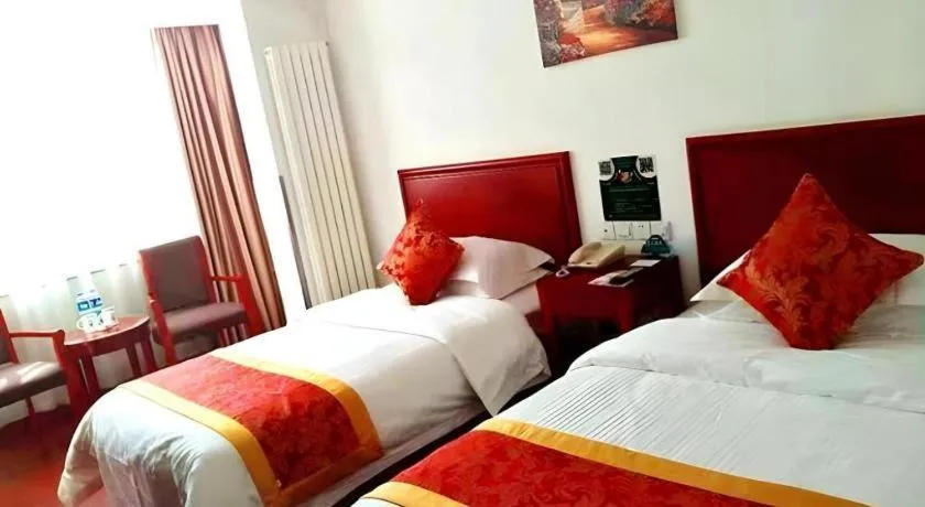 Bed in GreenTree Inn Beijing Capital Airport New International Exhibition Center Express Hotel