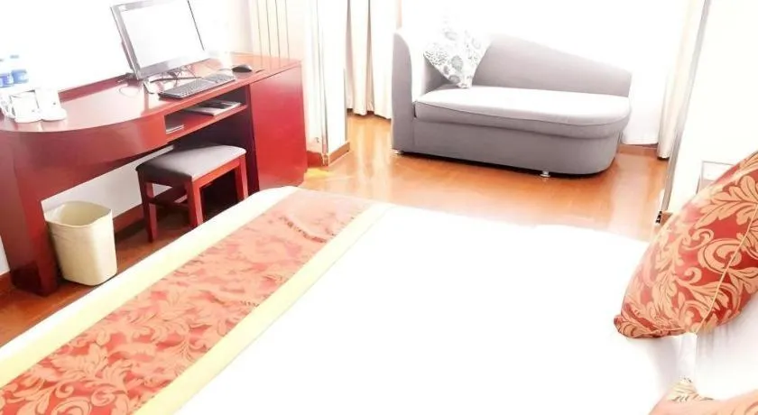 Bed in GreenTree Inn Beijing Capital Airport New International Exhibition Center Express Hotel