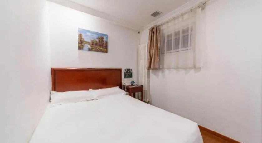 Bed in GreenTree Inn Beijing Capital Airport New International Exhibition Center Express Hotel