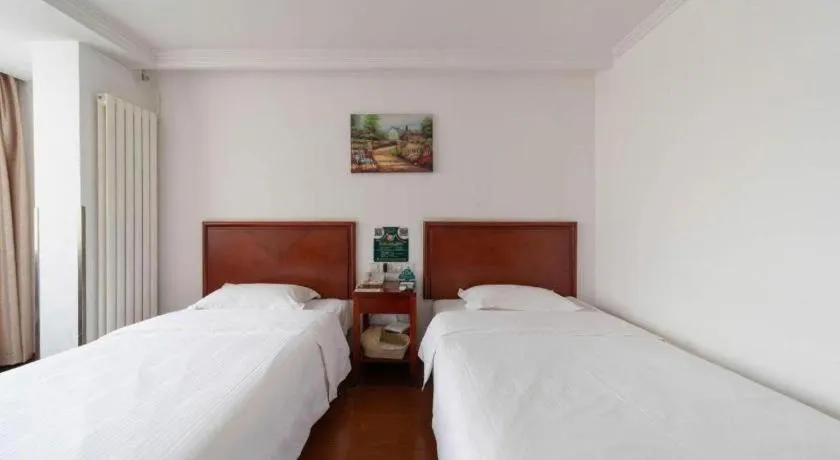 Bed in GreenTree Inn Beijing Capital Airport New International Exhibition Center Express Hotel