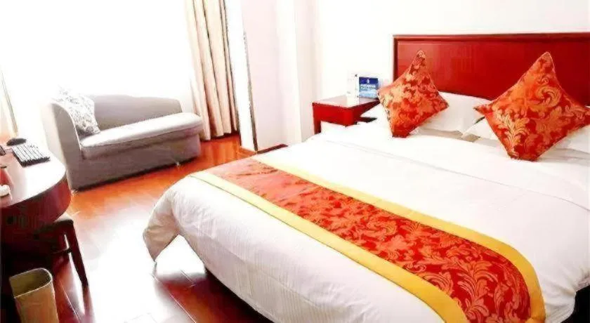 Bed in GreenTree Inn Beijing Capital Airport New International Exhibition Center Express Hotel