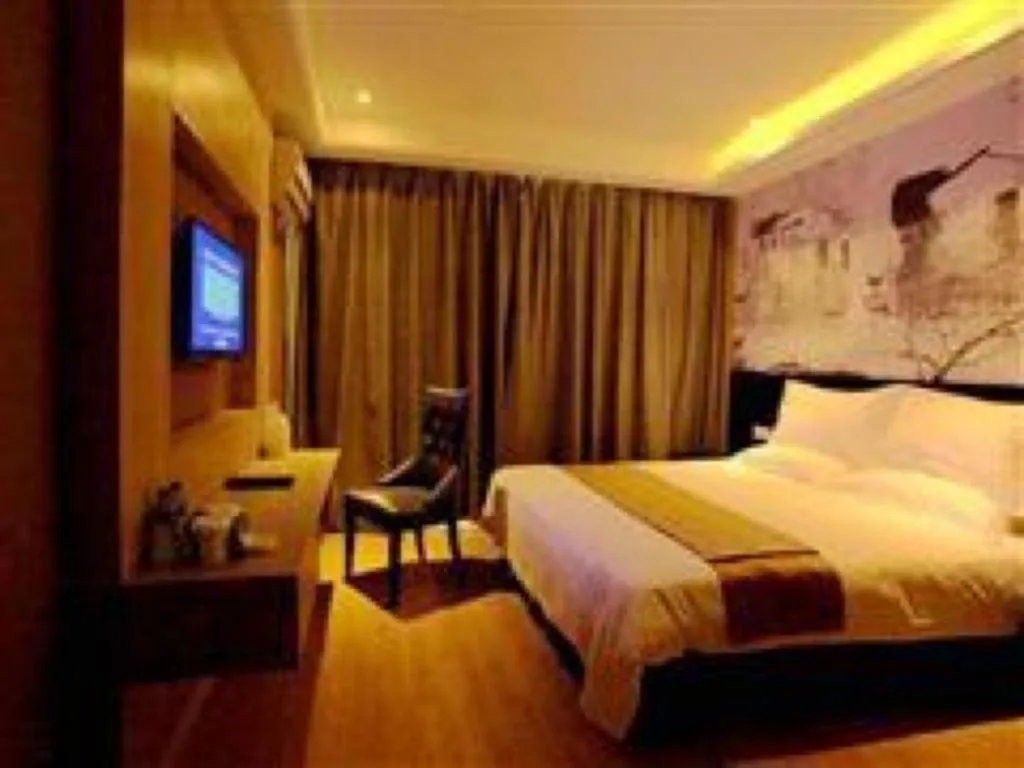 Bed in GreenTree Inn Huzhou South Street Chaoyin Bridge Business Hotel