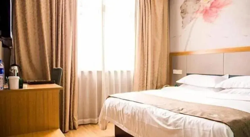 Bed in GreenTree Inn Zhejiang Ningbo Exhibition and Convention Center Bus East Station Express Hotel Bed in GreenTree Inn Zhejiang Ningbo Exhibition and Convention Center Bus East Station Express Hotel