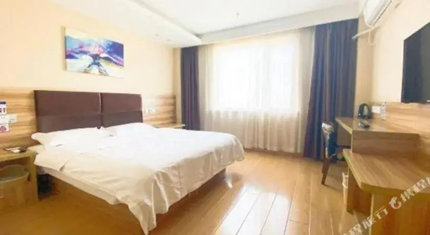 Bed in GreenTree Inn ShangHai KangQiao Industrial Zone JinXiu Road Business Hotel Bed in GreenTree Inn ShangHai KangQiao Industrial Zone JinXiu Road Business Hotel