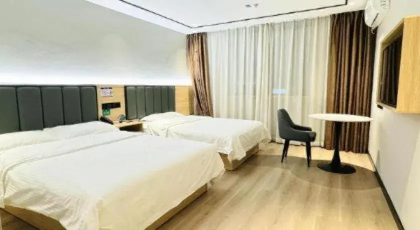 Bed in GreenTree Inn ShangHai KangQiao Industrial Zone JinXiu Road Business Hotel Bed in GreenTree Inn ShangHai KangQiao Industrial Zone JinXiu Road Business Hotel