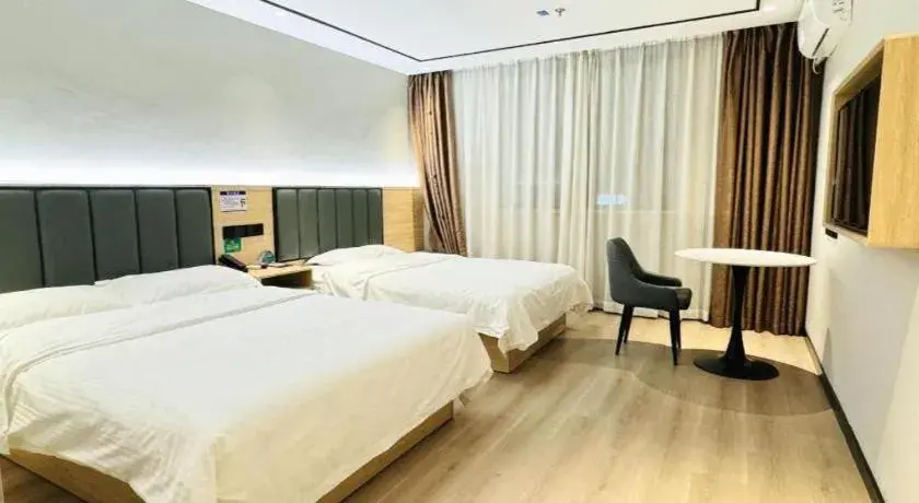 Bed in GreenTree Inn ShangHai KangQiao Industrial Zone JinXiu Road Business Hotel Bed in GreenTree Inn ShangHai KangQiao Industrial Zone JinXiu Road Business Hotel