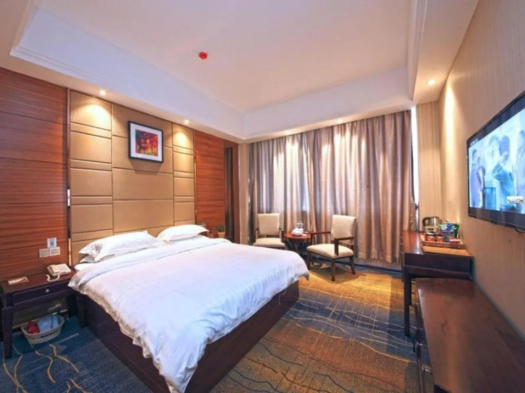 Bed in GreenTree Inn GuangDong JieYang Bus Terminal Station RongHua Avenue Business Hotel