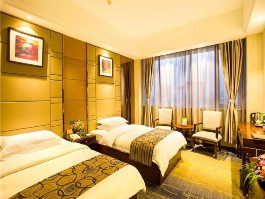 Bed in GreenTree Inn GuangDong JieYang Bus Terminal Station RongHua Avenue Business Hotel