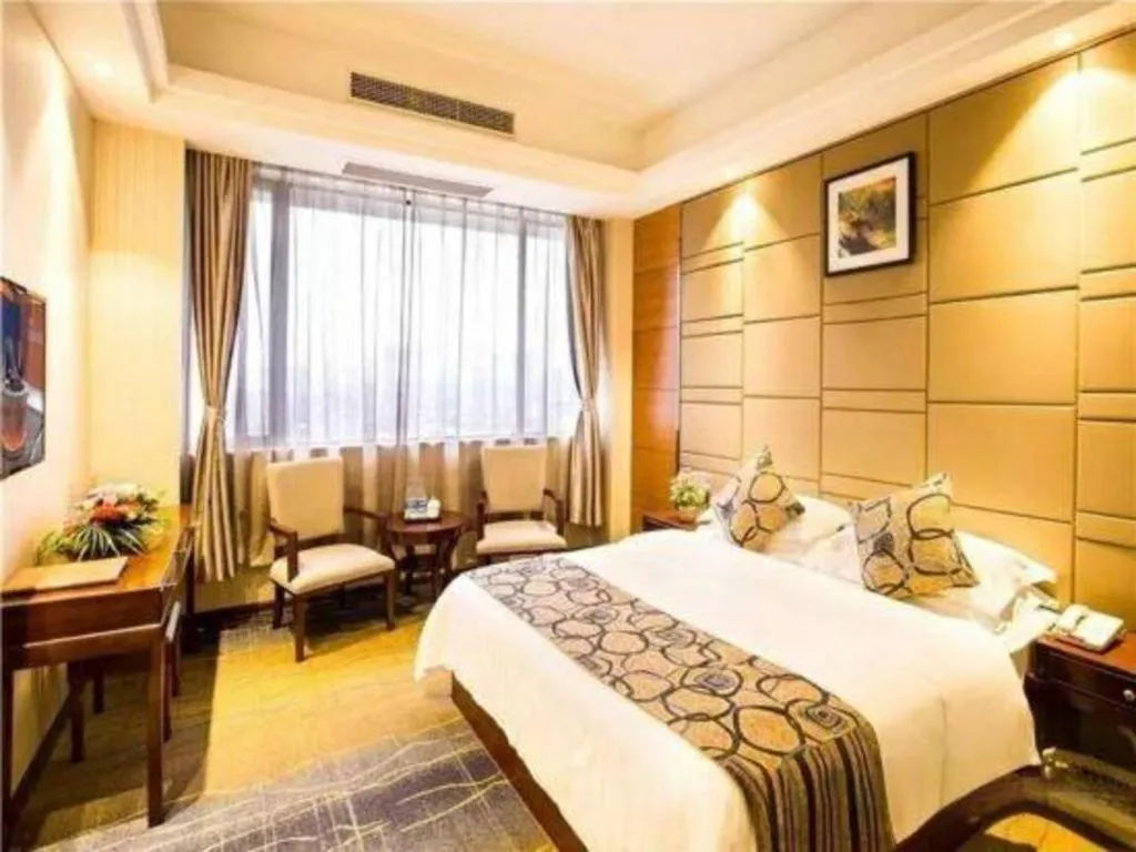 Bed in GreenTree Inn GuangDong JieYang Bus Terminal Station RongHua Avenue Business Hotel