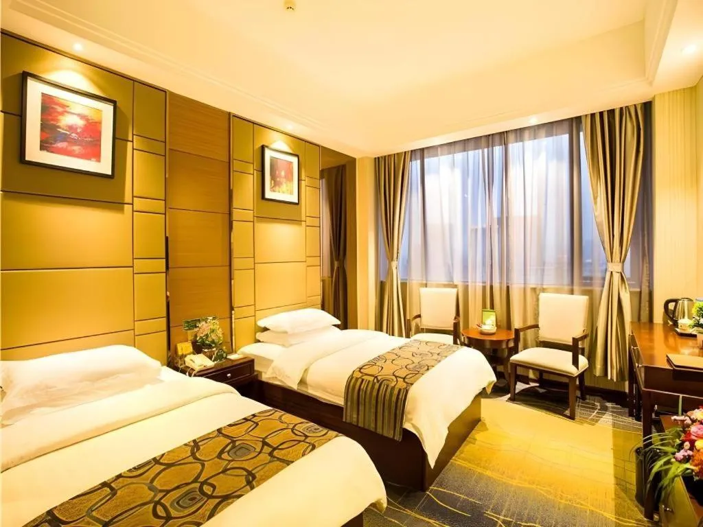 Bed in GreenTree Inn GuangDong JieYang Bus Terminal Station RongHua Avenue Business Hotel