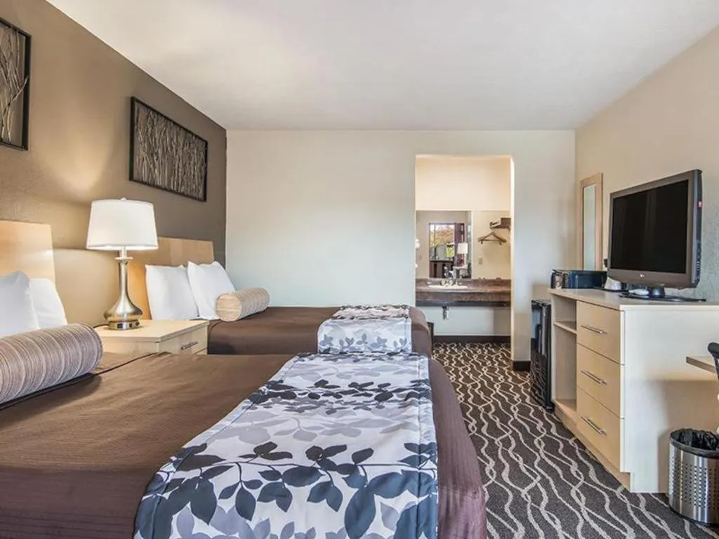 Bed in Americas Best Value Inn Alliance