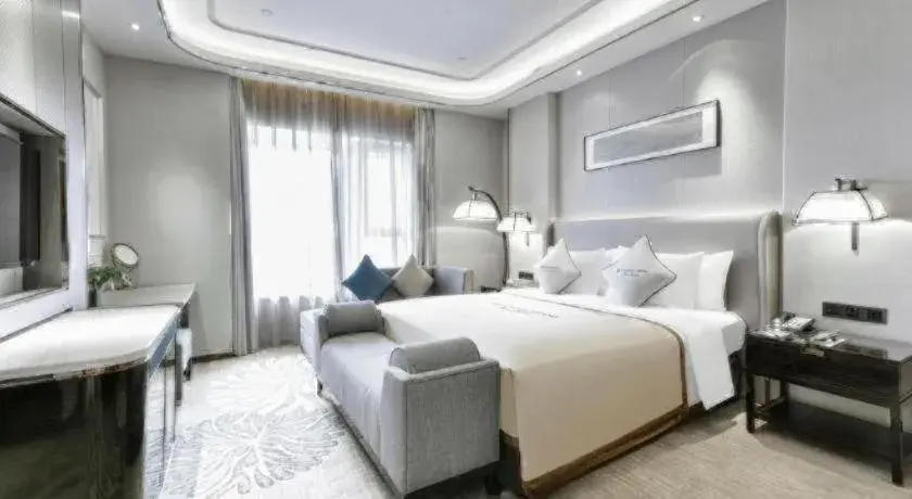 Bed in Wyndham Grand Plaza Royale Huayu Chongqing Bed in Wyndham Grand Plaza Royale Huayu Chongqing