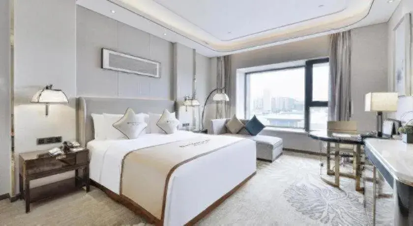 Bed in Wyndham Grand Plaza Royale Huayu Chongqing Bed in Wyndham Grand Plaza Royale Huayu Chongqing
