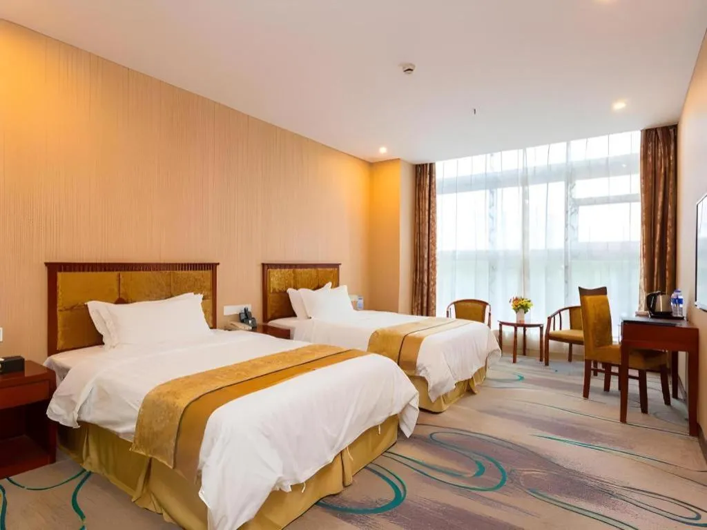 Bed in Junlai Hotel Pudong Airport Shanghai