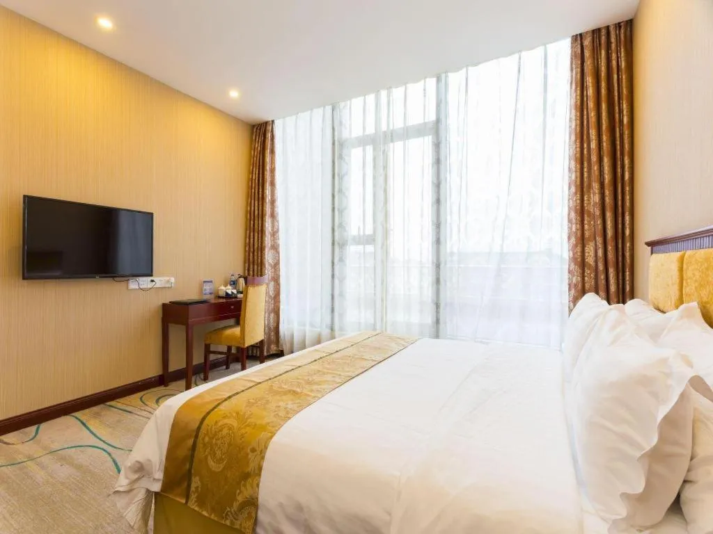 Bed in Junlai Hotel Pudong Airport Shanghai