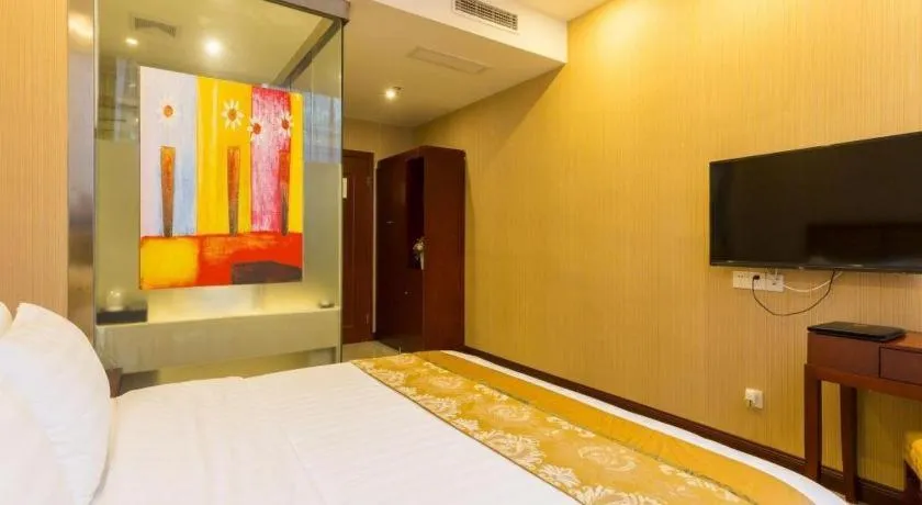 Bed in Junlai Hotel Pudong Airport Shanghai