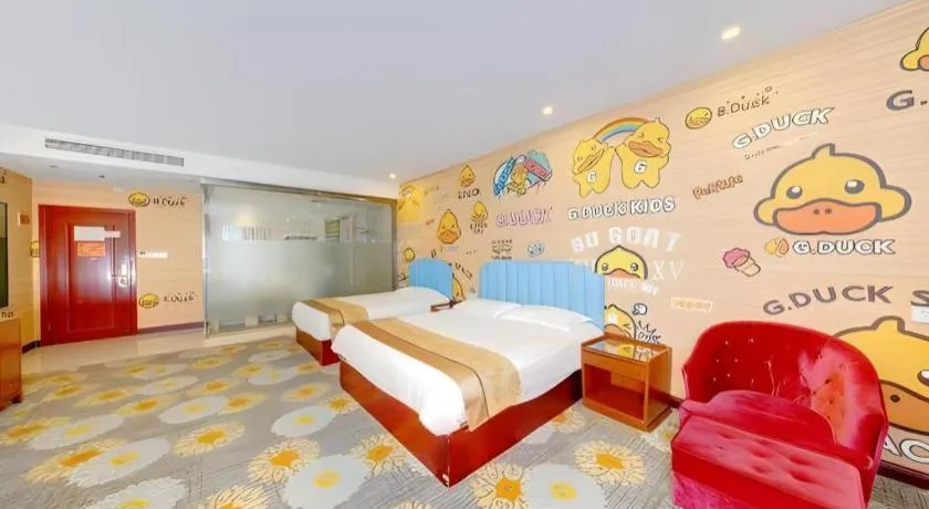 Bed in Junlai Hotel Pudong Airport Shanghai