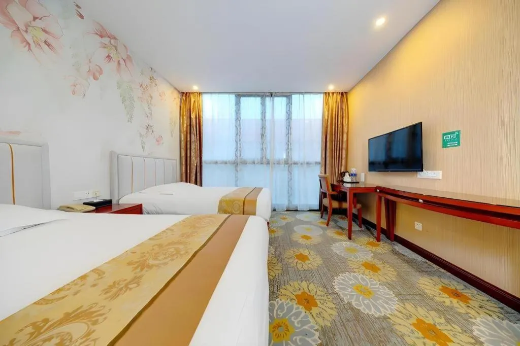 Bed in Junlai Hotel Pudong Airport Shanghai