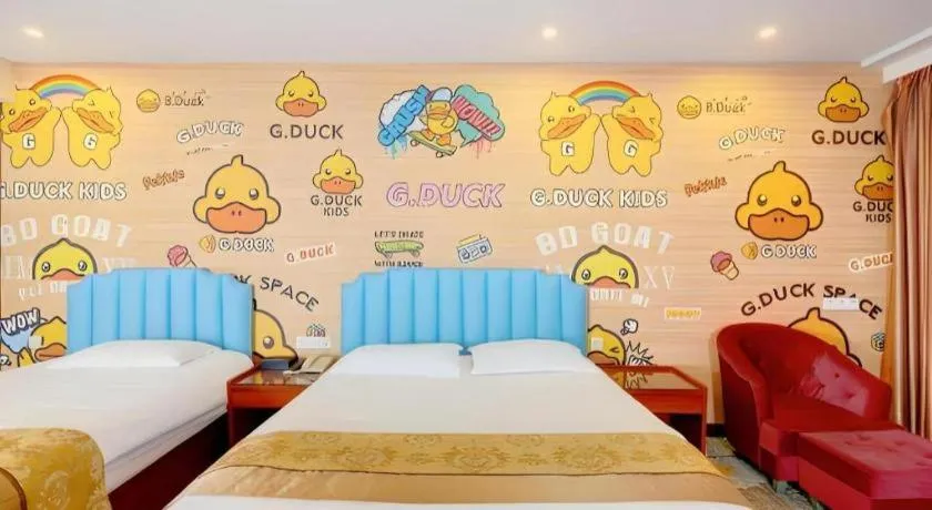 Bed in Junlai Hotel Pudong Airport Shanghai