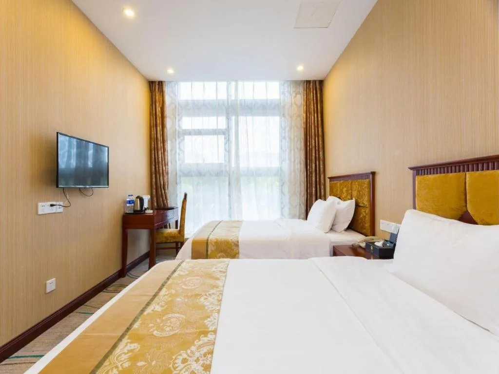 Bed in Junlai Hotel Pudong Airport Shanghai