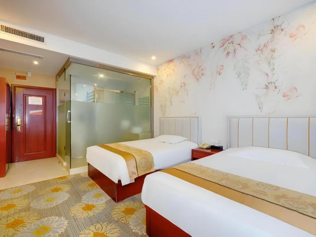 Bed in Junlai Hotel Pudong Airport Shanghai