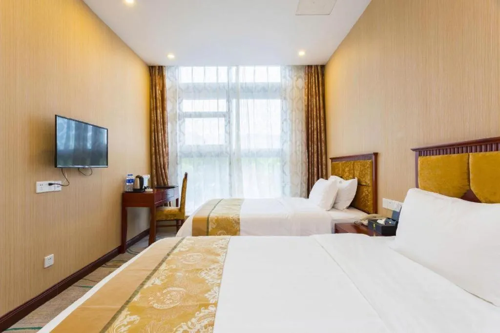 Bed in Junlai Hotel Pudong Airport Shanghai