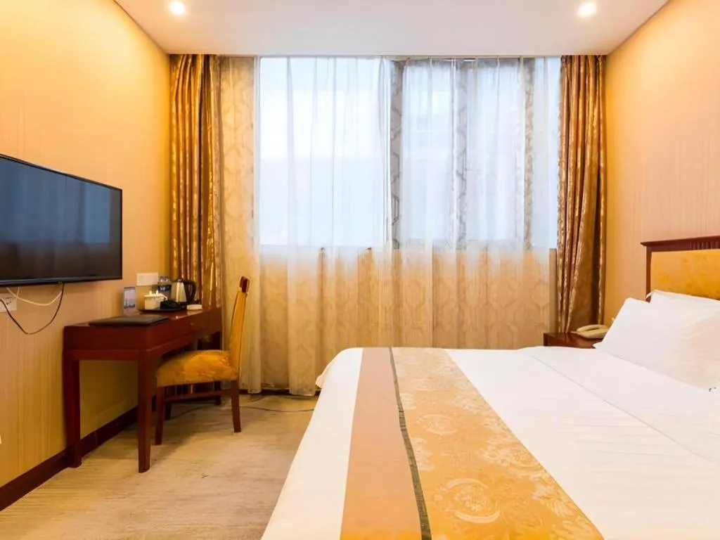 Bed in Junlai Hotel Pudong Airport Shanghai