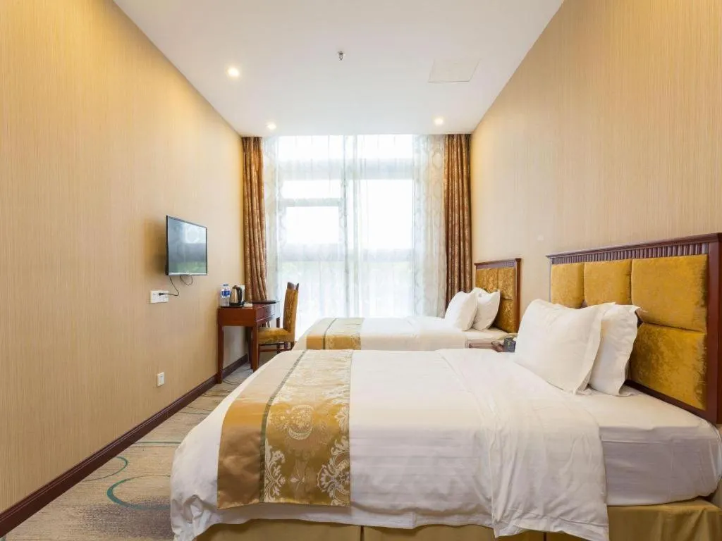 Bed in Junlai Hotel Pudong Airport Shanghai